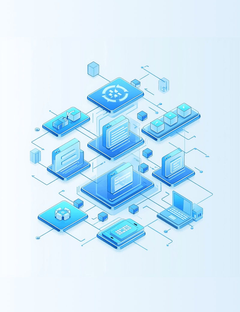 Web development illustration